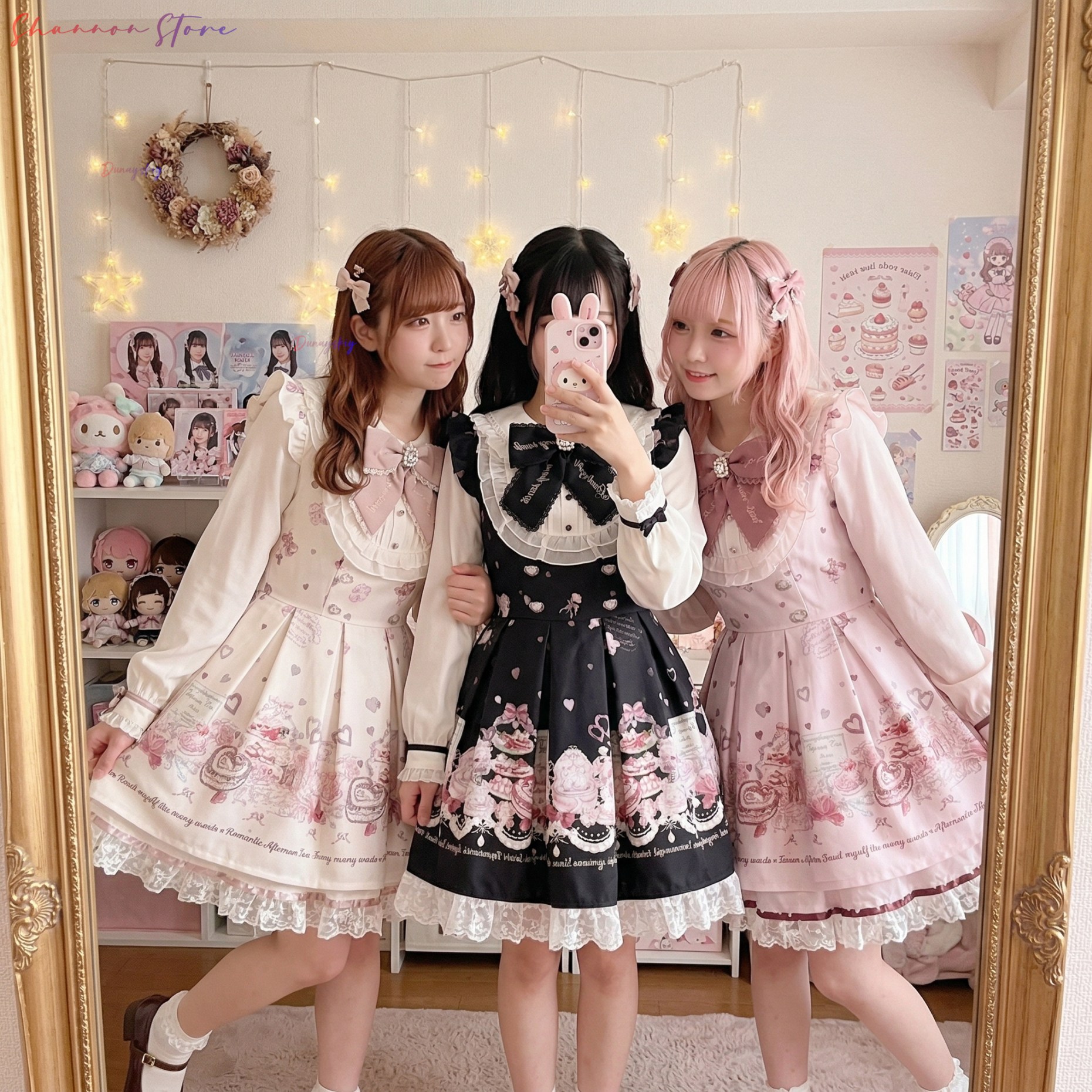 Vintage Y2K - Japanese Lolita Dress Women Bow Shorts