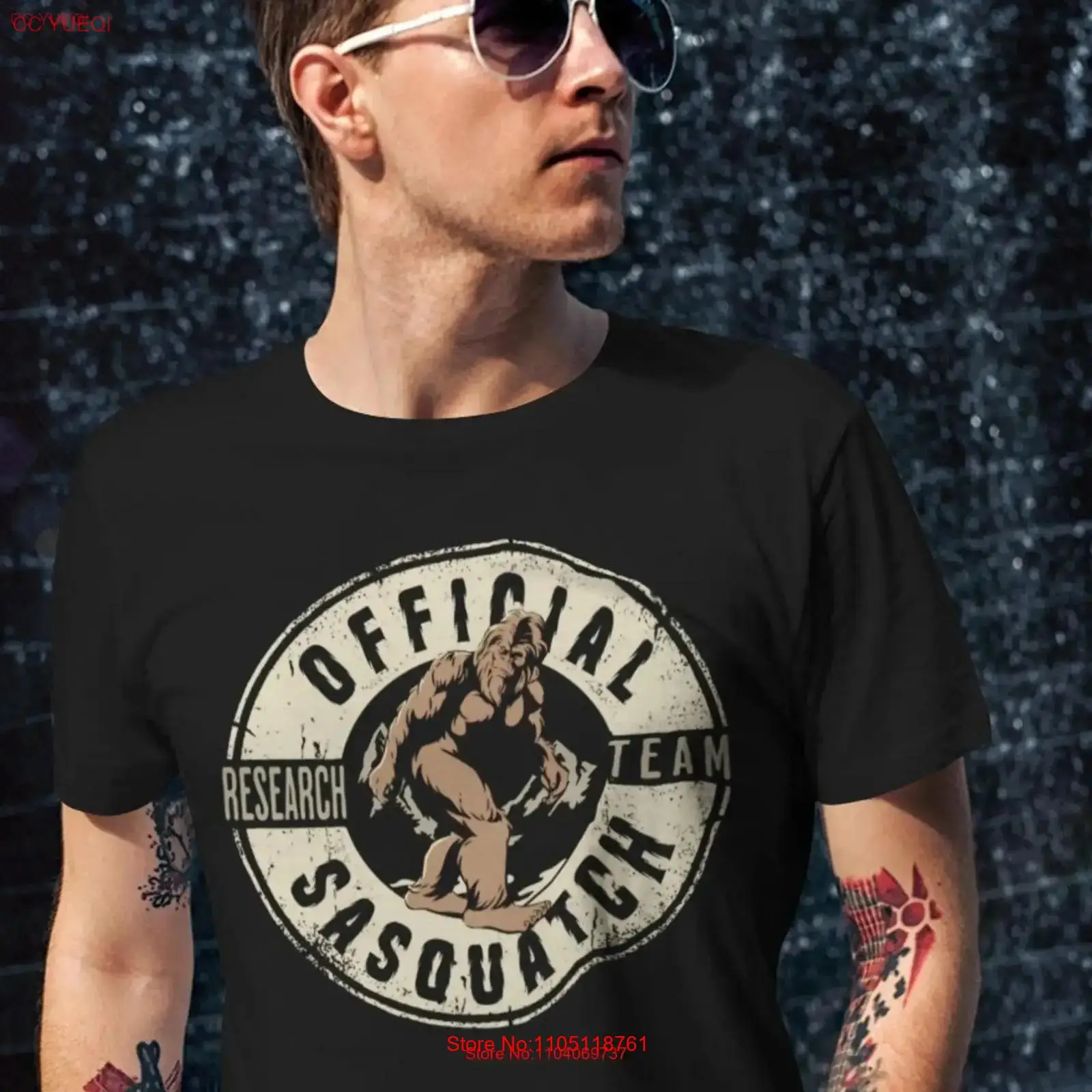 Vintage Fashion Research - Men's Bigfoot T Shirt Sasquatch Research