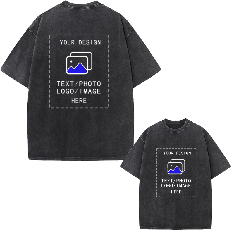 Vintage Fashion Jersey - Men's Customized T-Shirt 100% Cotton Washed