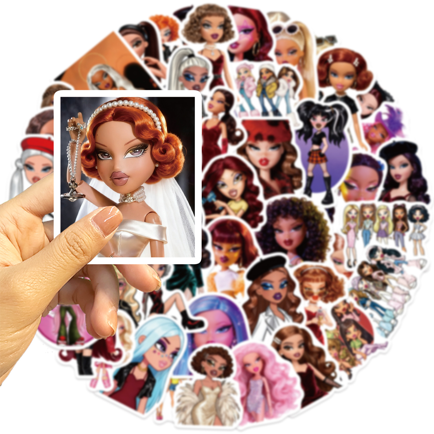 Vintage Fashion Magazine - 50Pcs Trendy Hot Girl Graffiti Stickers