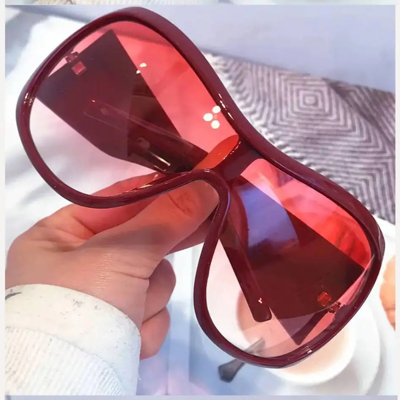 Vintage Fashion Glasses - One Piece Oversized Y2K Sunglasses for