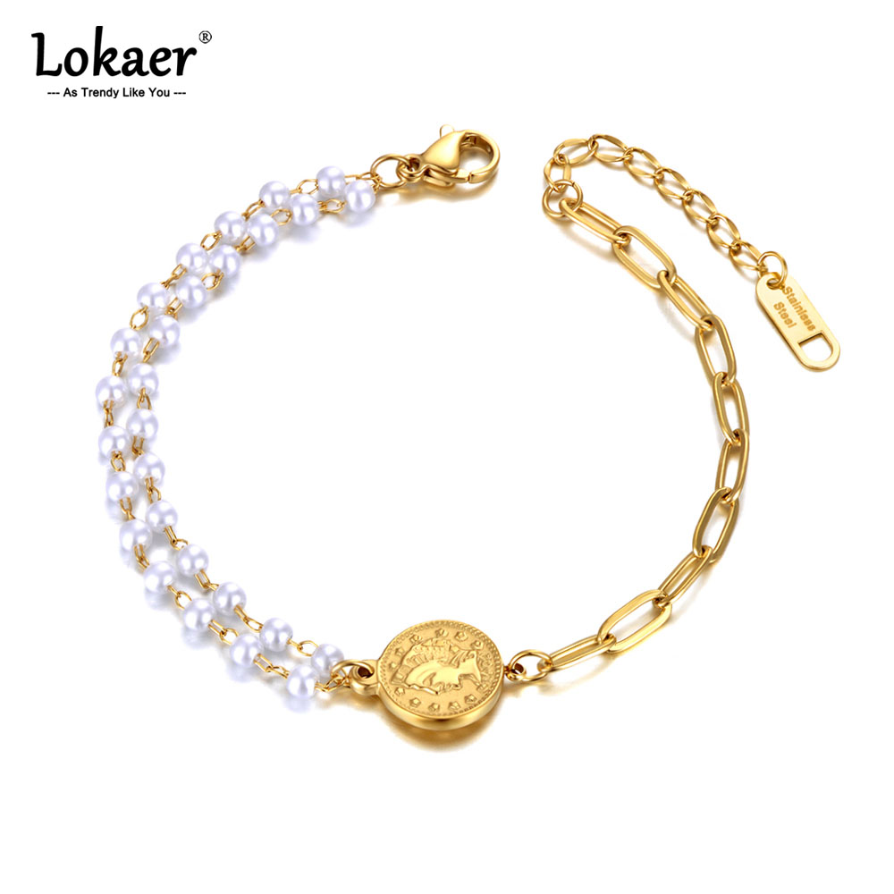 Vintage Fashion Queen - Lokaer Vintage Elizabeth Queen Coin Charm