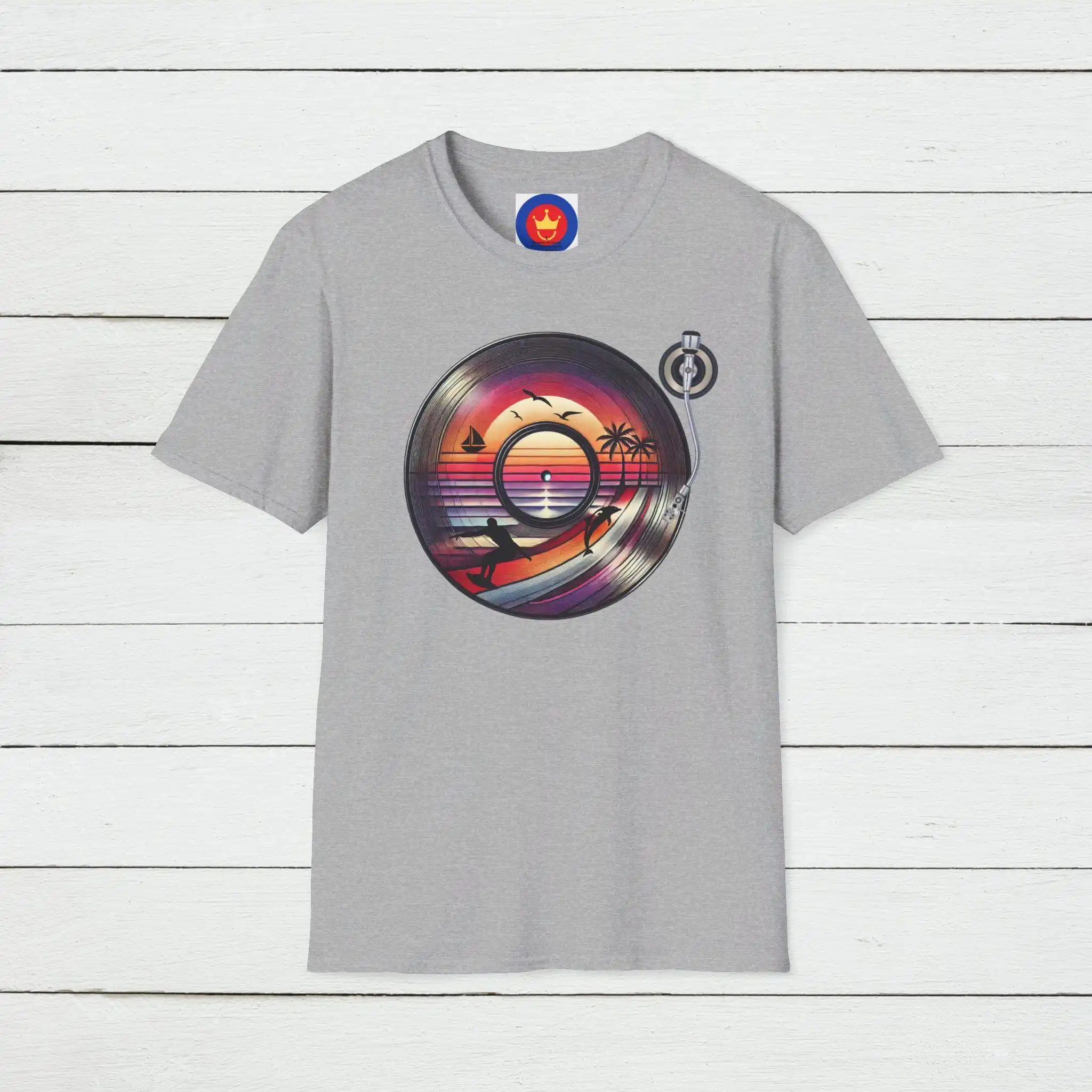 Retro Beach Vinyl T Shirt Vint – Vintage Vibes Fashion Bewertung und Preis