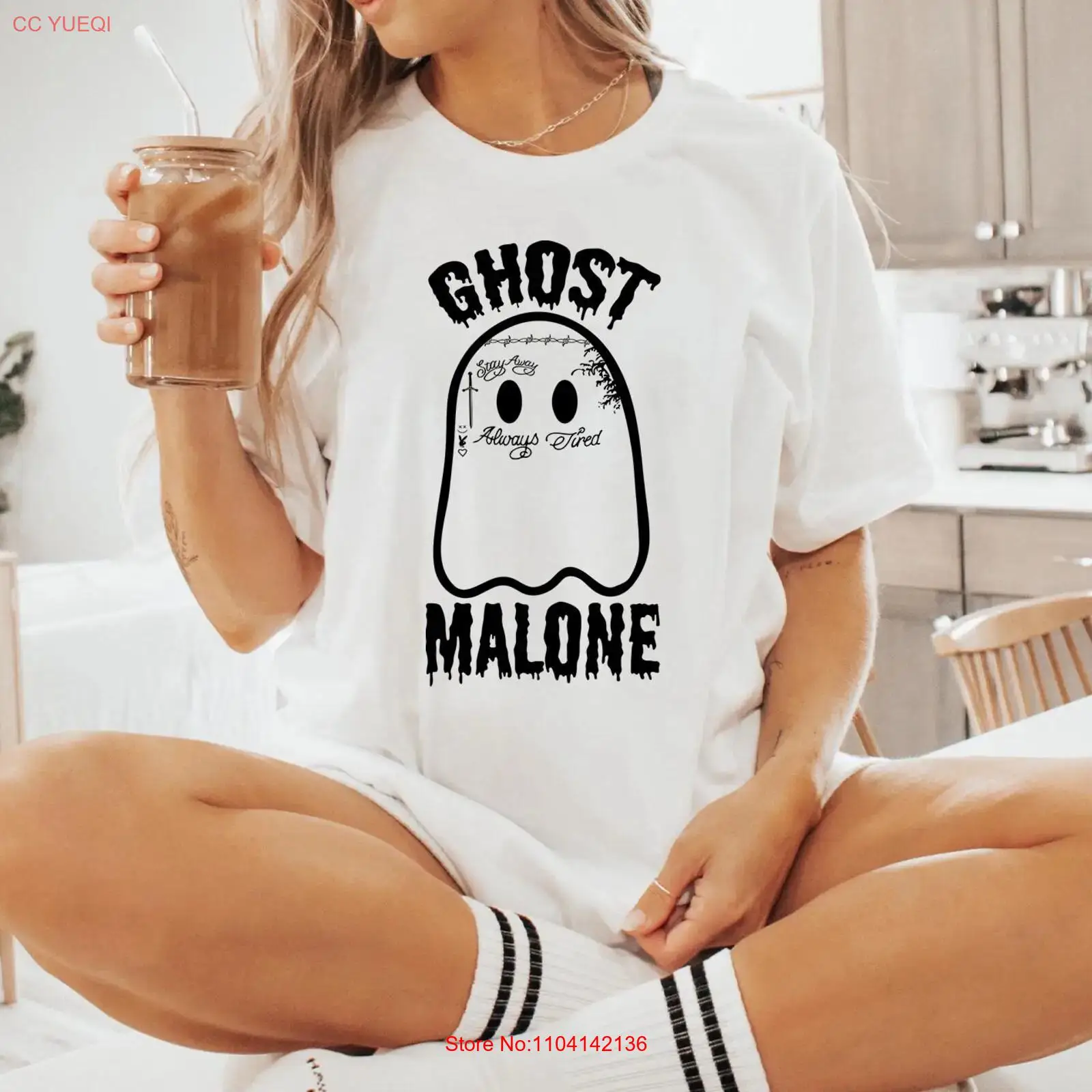 Ghost Malone T Shirt Funny Hal – Vintage Vibes Fashion Bewertung und Preis