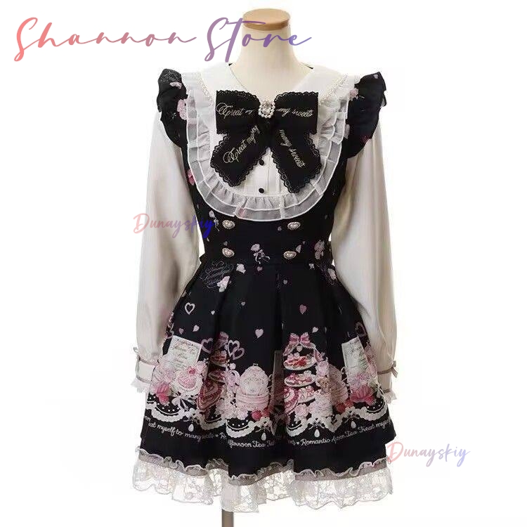 Japanese Lolita Dress Women Bo – Vintage Y2K Bewertung und Preis
