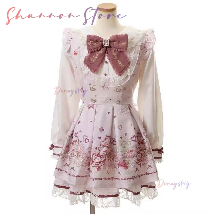 Japanese Lolita Dress Women Bo – Vintage Y2K Bewertung und Preis