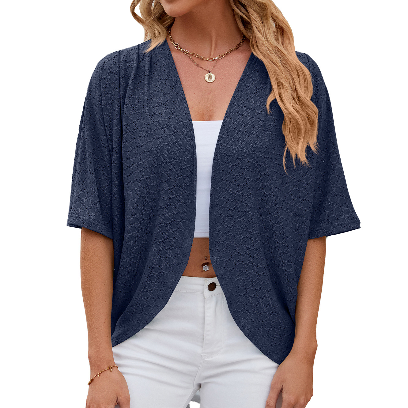 2024 Elegant Women's Mid Sleev – Crochet Top Boho Bewertung und Preis