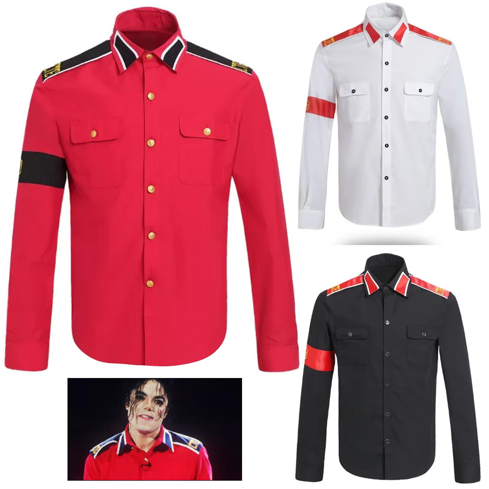 Michael Jackson Anti-War Milit – Vintage Fashion Mens Bewertung und Preis