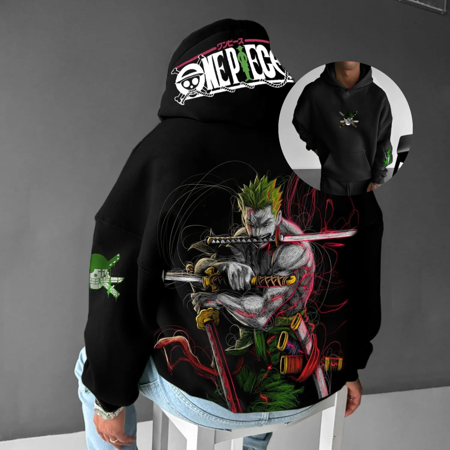 Anime One Piece Zoro Vintage O – Vintage Fashion Japan Bewertung und Preis