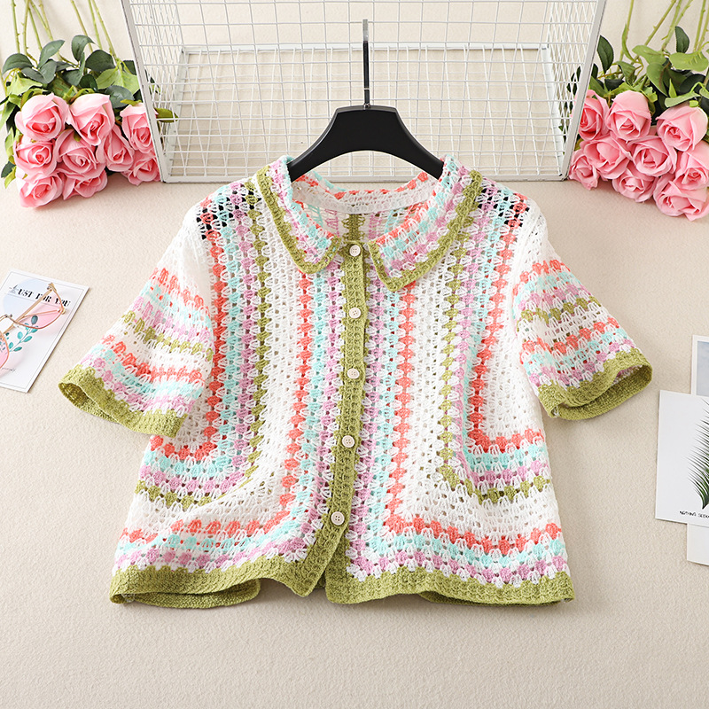 Button Up Crochet Shirt for Wo – Crochet Top Boho Bewertung und Preis