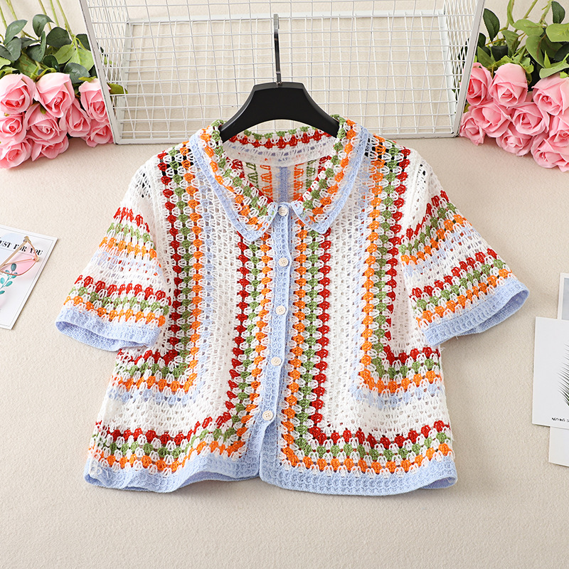 Button Up Crochet Shirt for Wo – Crochet Top Boho Bewertung und Preis