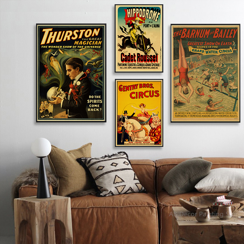 Retro Circus Posters Acrobat M – Vintage Fashion Wallpaper Bewertung und Preis
