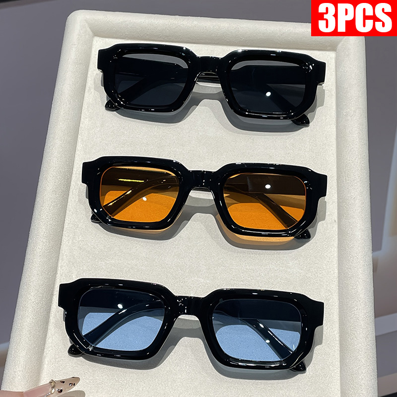 2/3PCS Vintage Rectangle Frame – Vintage Fashion Glasses Bewertung und Preis