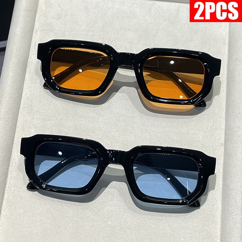 2/3PCS Vintage Rectangle Frame – Vintage Fashion Glasses Bewertung und Preis