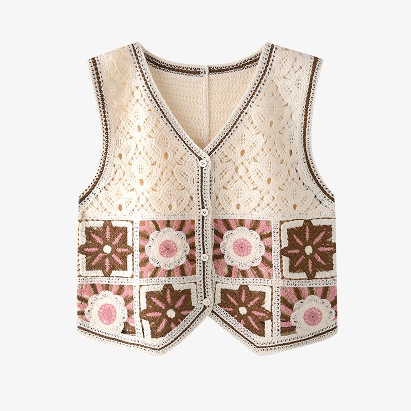 Granny Square Crochet Vest Wom – Crochet Top Boho Bewertung und Preis