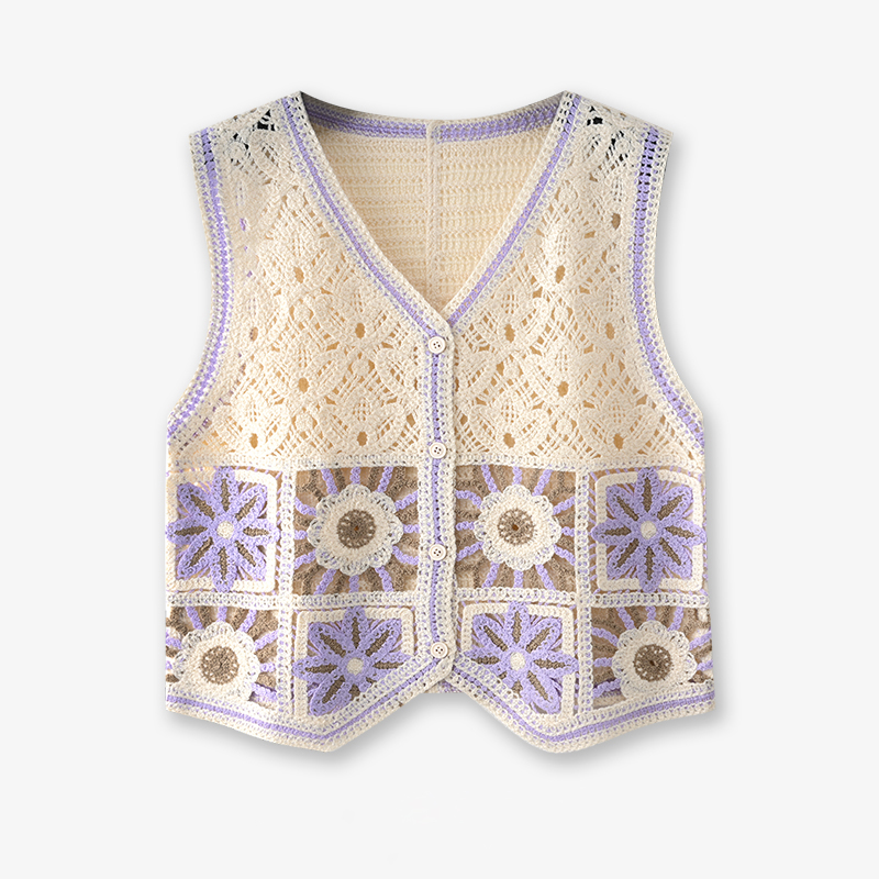 Granny Square Crochet Vest Wom – Crochet Top Boho Bewertung und Preis