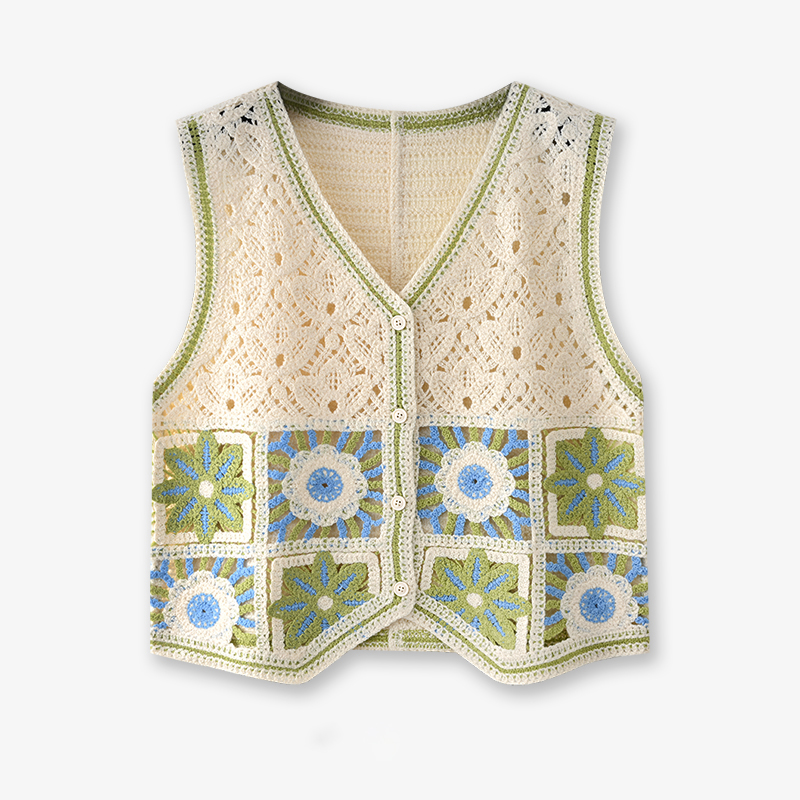 Granny Square Crochet Vest Wom – Crochet Top Boho Bewertung und Preis