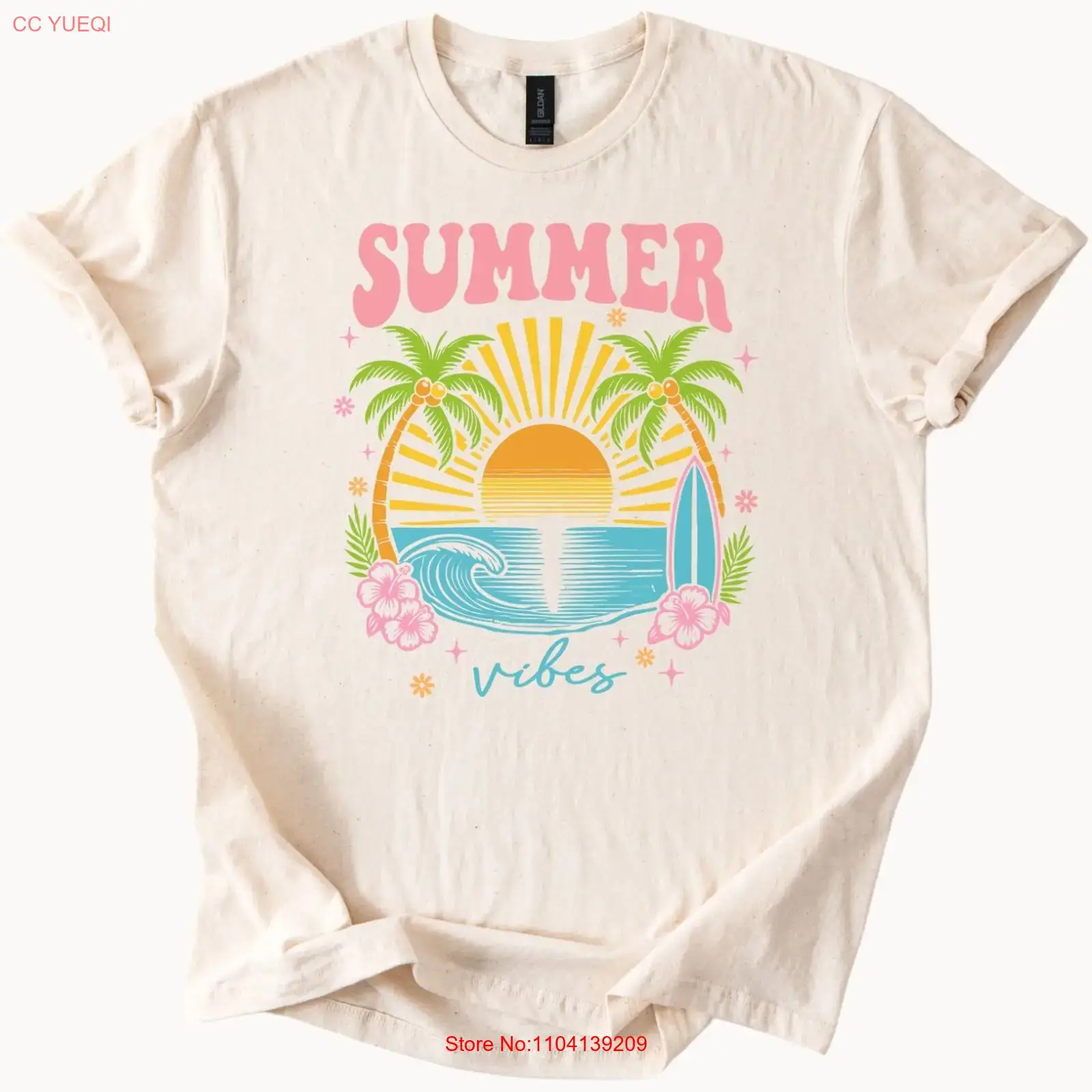 Summer Vibes T Shirt Beach Sun – Vintage Vibes Fashion Bewertung und Preis