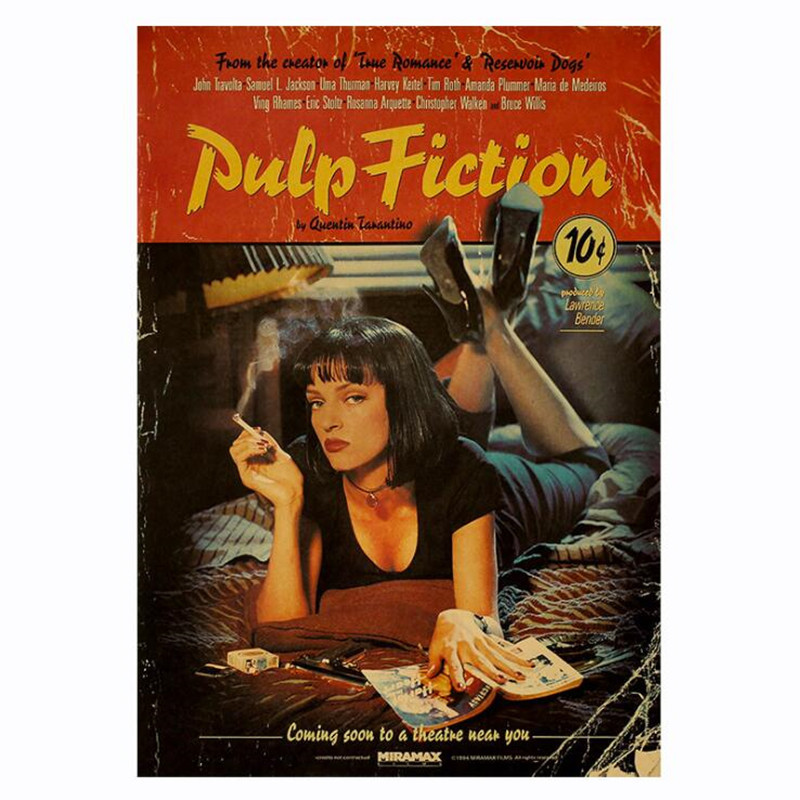 Pulp Fiction Vintage Poster Re – Vintage Fashion Wallpaper Bewertung und Preis