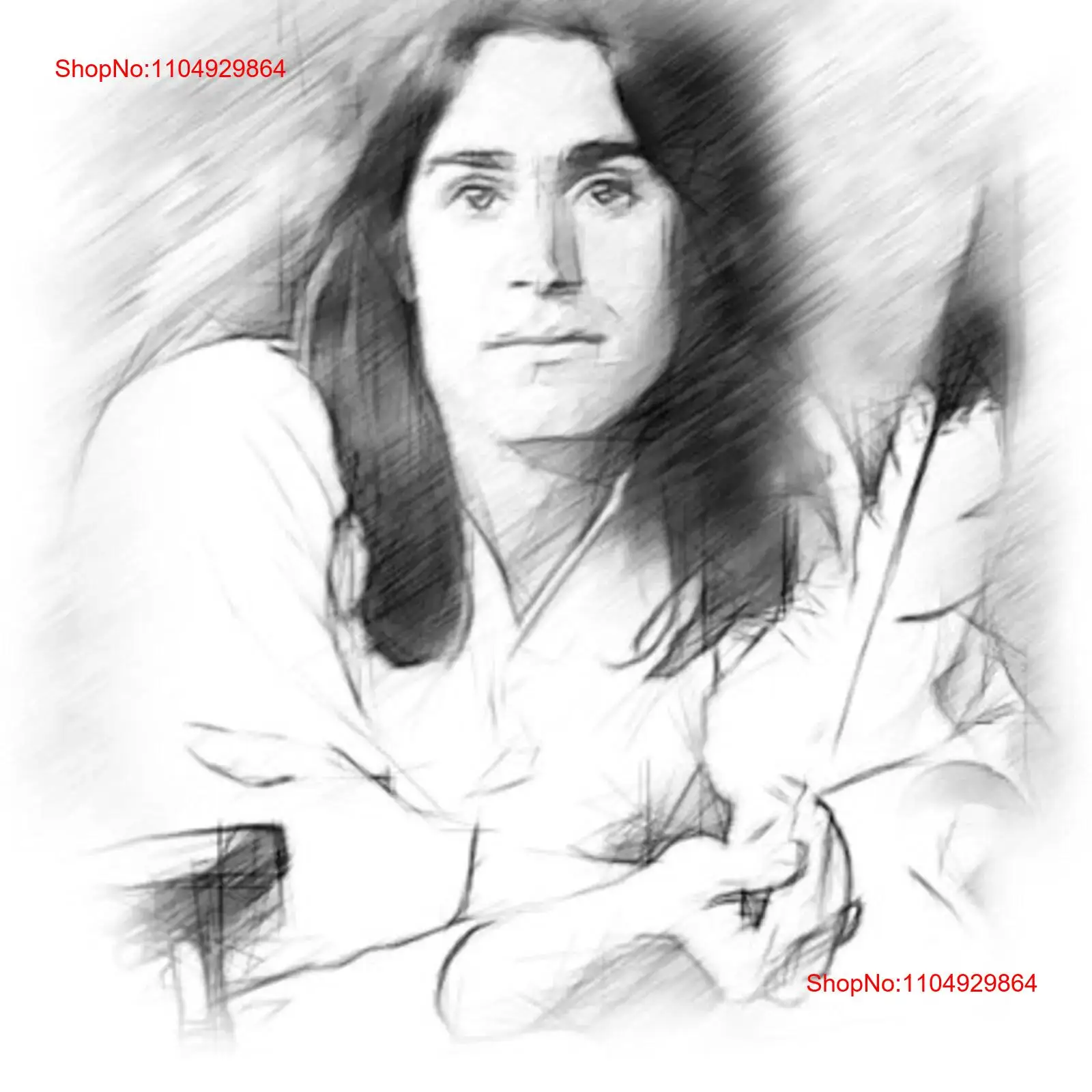 Dan Fogelberg Drawing T shirt  – Vintage Fashion Drawings Bewertung und Preis