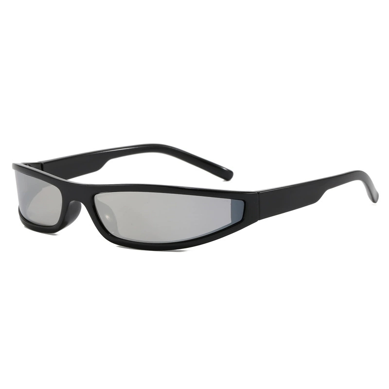 Y2K Narrow Rectangle Wrap Arou – Vintage Fashion Glasses Bewertung und Preis