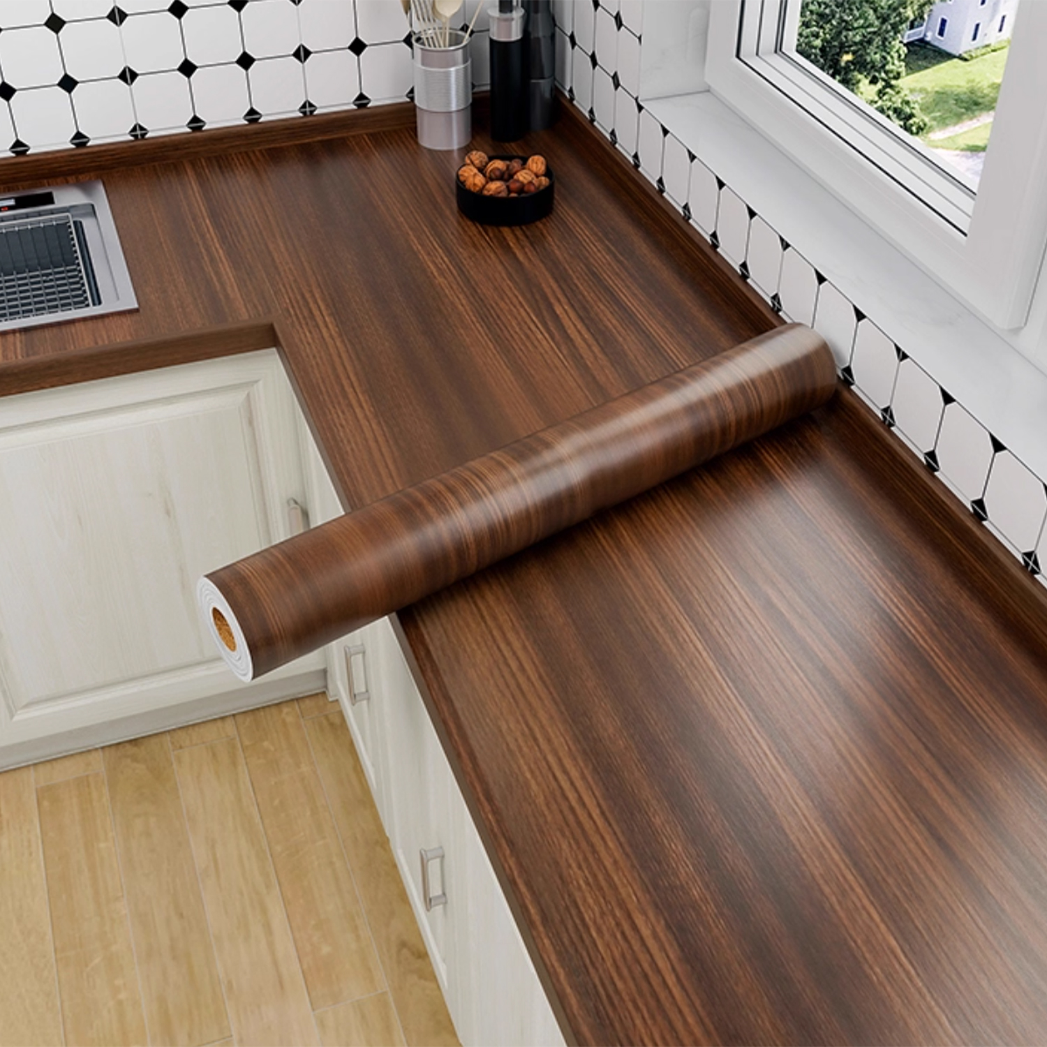 55/40cm Wood Grain Vinyl Wallp – Vintage Fashion Wallpaper Bewertung und Preis
