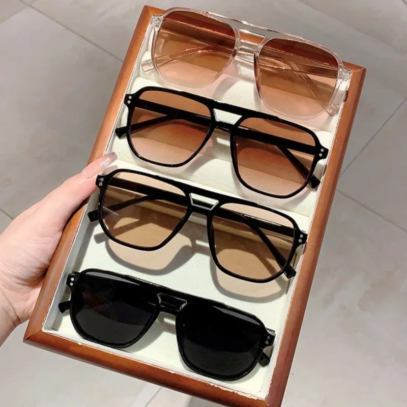 Vintage Men Women Double Bridg – Vintage Fashion Glasses Bewertung und Preis
