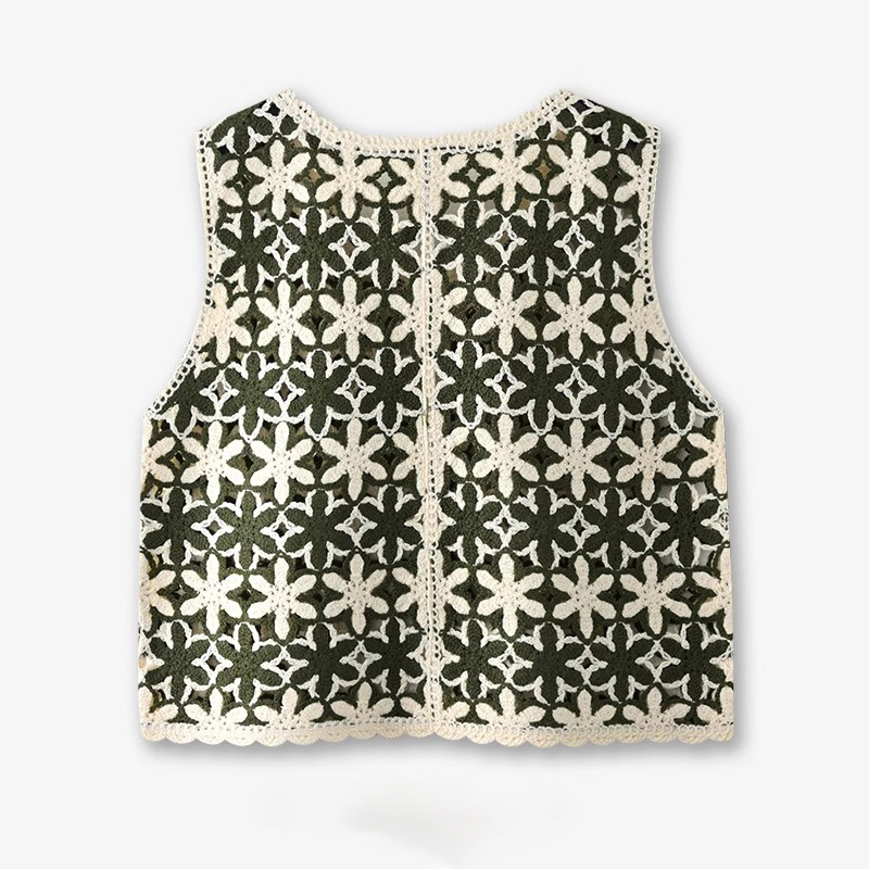 Floral Crochet Waistcoat Top f – Crochet Top Boho Bewertung und Preis