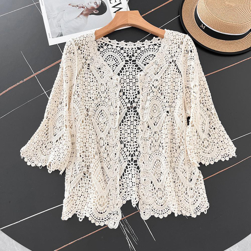 Open Front Crochet Knitted Car – Crochet Top Boho Bewertung und Preis