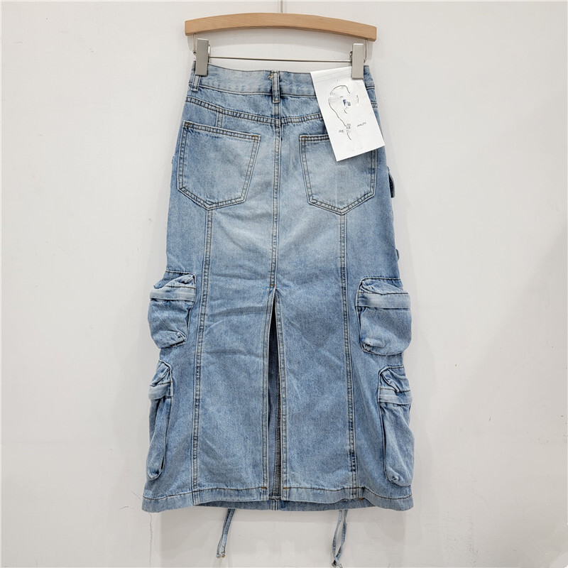 Women's Denim Workwear Skirt H – Vintage Fashion Influencers Bewertung und Preis