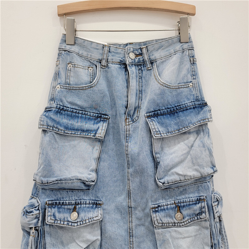 Women's Denim Workwear Skirt H – Vintage Fashion Influencers Bewertung und Preis