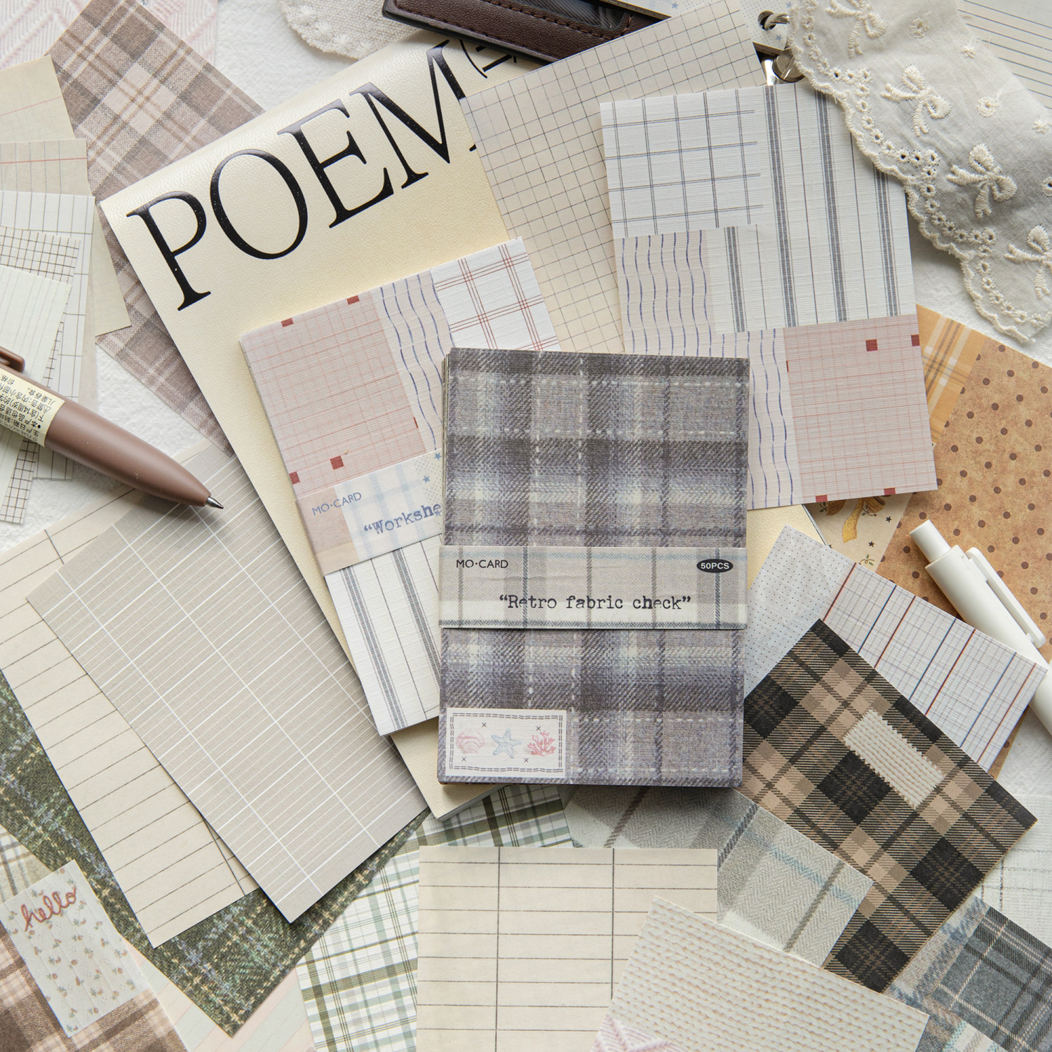 50pcs creative plaid Decor Scr – Vintage Fashion Magazine Bewertung und Preis