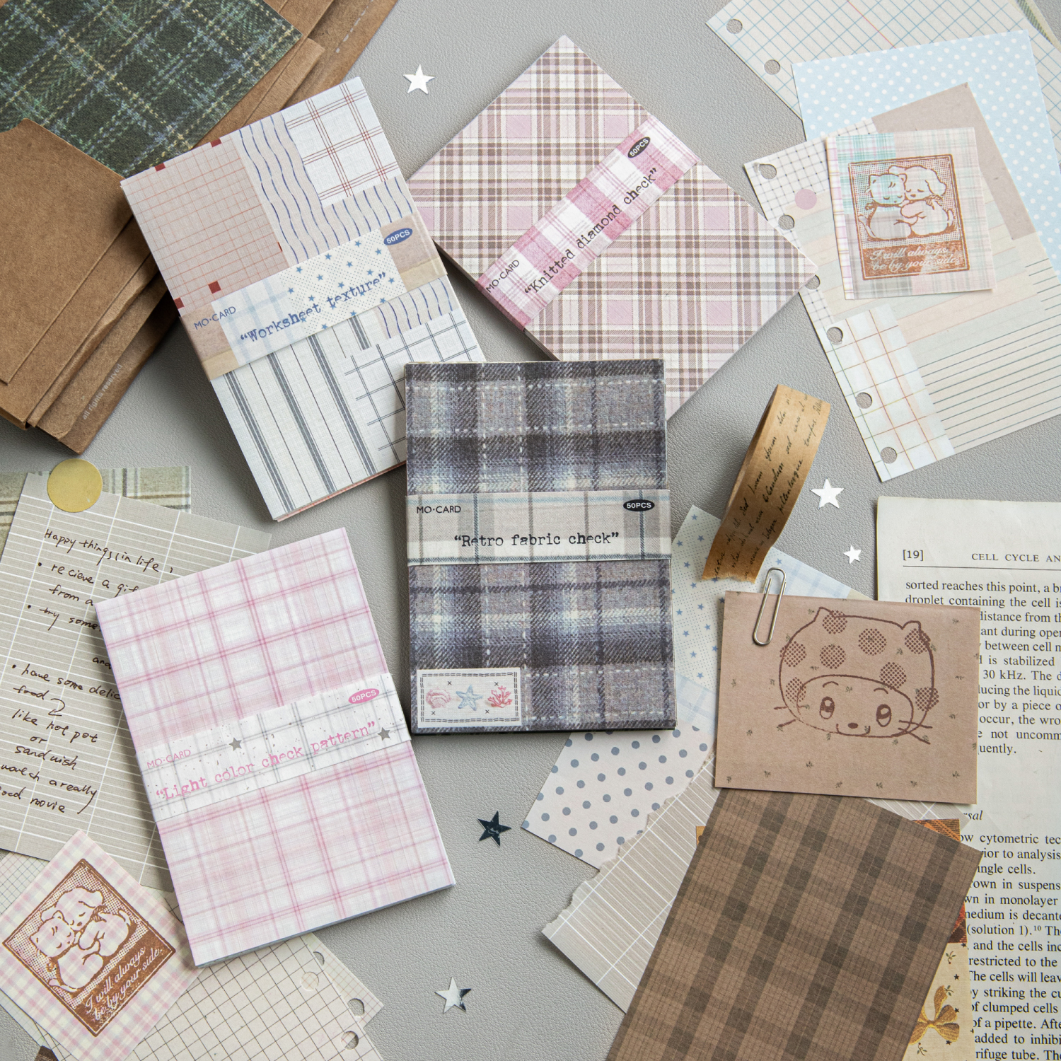 50pcs creative plaid Decor Scr – Vintage Fashion Magazine Bewertung und Preis