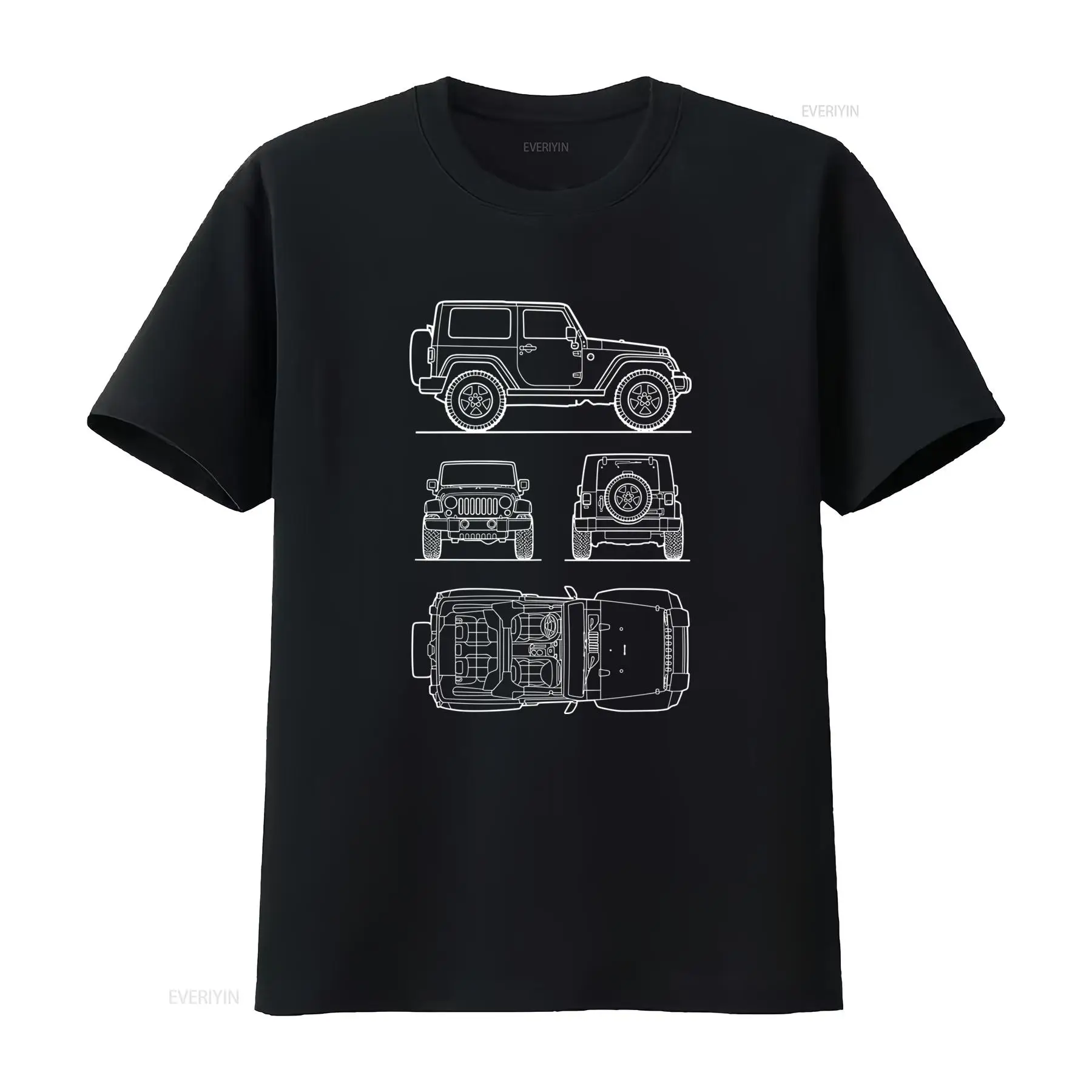 Off Road SUV Rubicon Men's T S – Vintage Fashion Drawings Bewertung und Preis