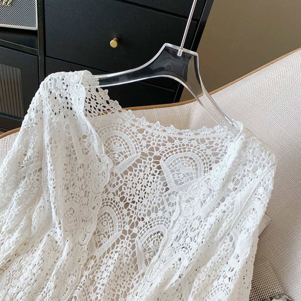 Sheer Crochet Cardigan Open Fr – Crochet Top Boho Bewertung und Preis