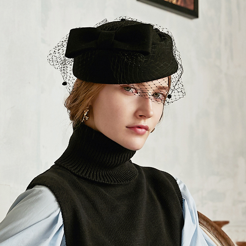 British Style Wool Beret with  – Vintage Fashion Influencers Bewertung und Preis