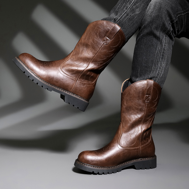 Fashion Mens Cowboy Boots New  – Vintage Fashion Mens Bewertung und Preis