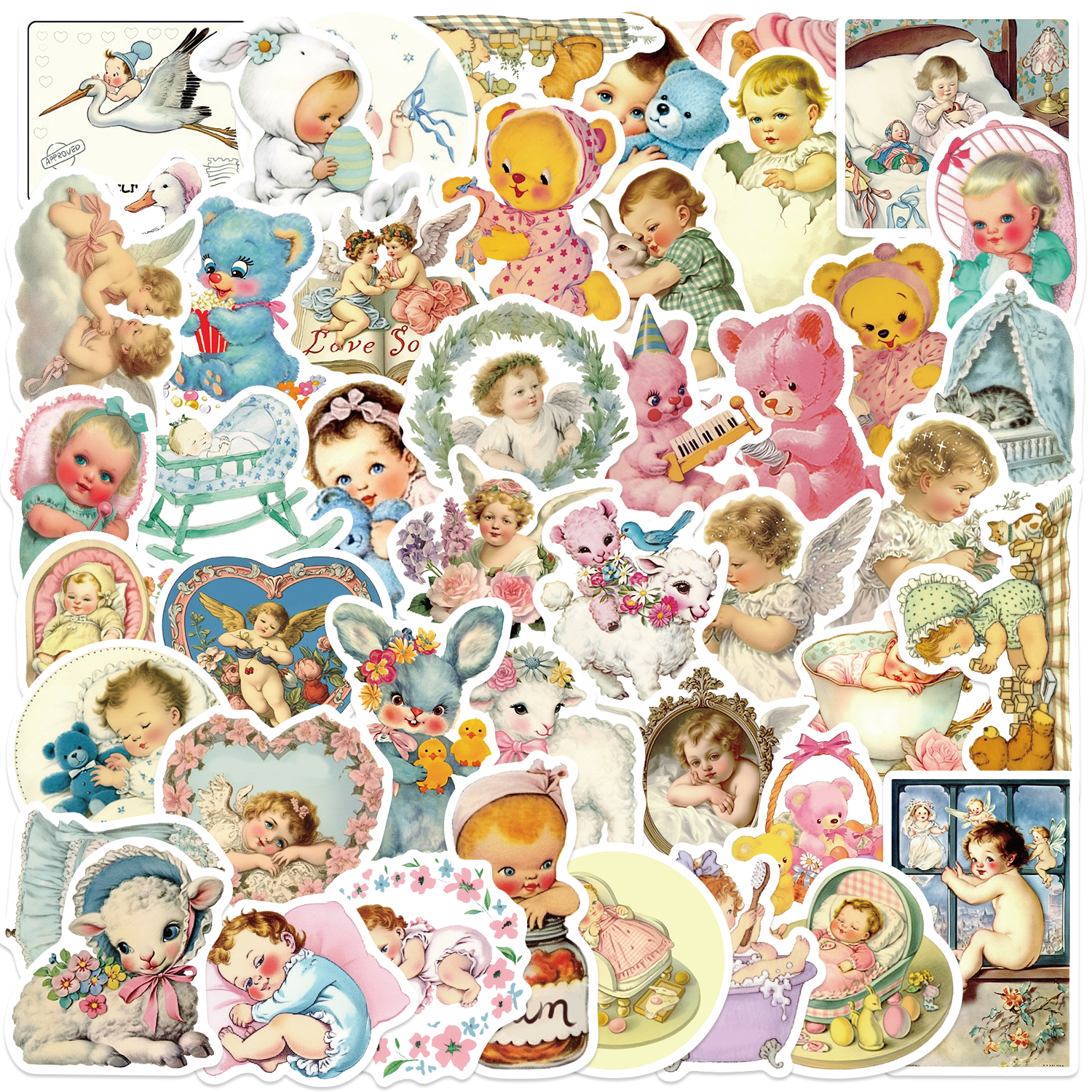 50PCS Vintage Baby Aesthetic S – Vintage Fashion Magazine Bewertung und Preis