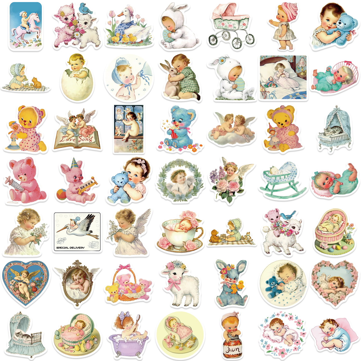 50PCS Vintage Baby Aesthetic S – Vintage Fashion Magazine Bewertung und Preis
