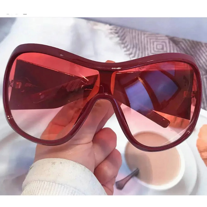 One Piece Oversized Y2K Sungla – Vintage Fashion Glasses Bewertung und Preis