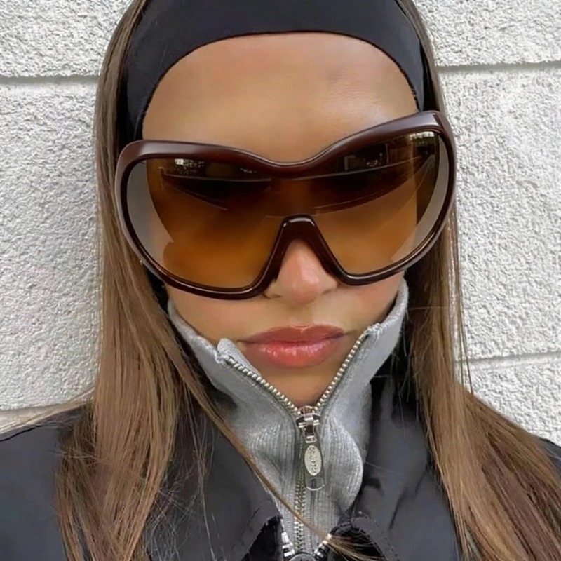 One Piece Oversized Y2K Sungla – Vintage Fashion Glasses Bewertung und Preis