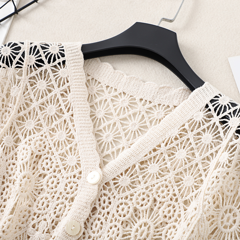 Boho Crochet Knit Top Short Sl – Crochet Top Boho Bewertung und Preis