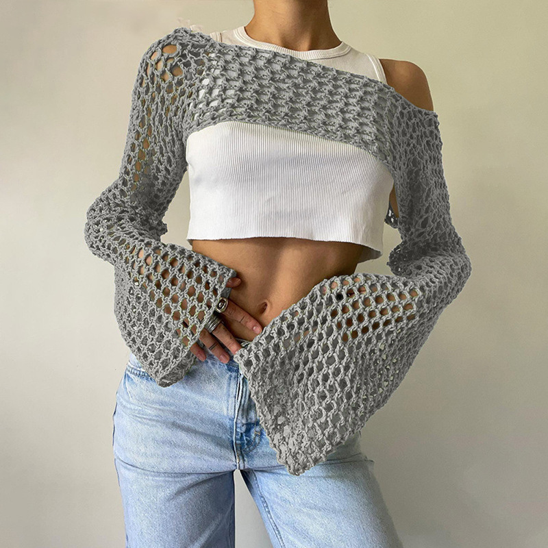 Long Sleeve Crochet Crop Top S – Crochet Top Boho Bewertung und Preis
