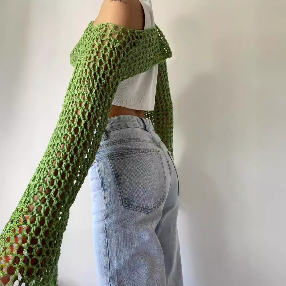 Long Sleeve Crochet Crop Top S – Crochet Top Boho Bewertung und Preis