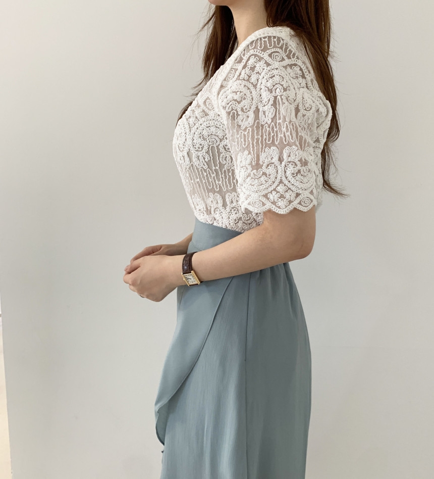 Sheer Embroidery Lace Blouse C – Crochet Top Boho Bewertung und Preis