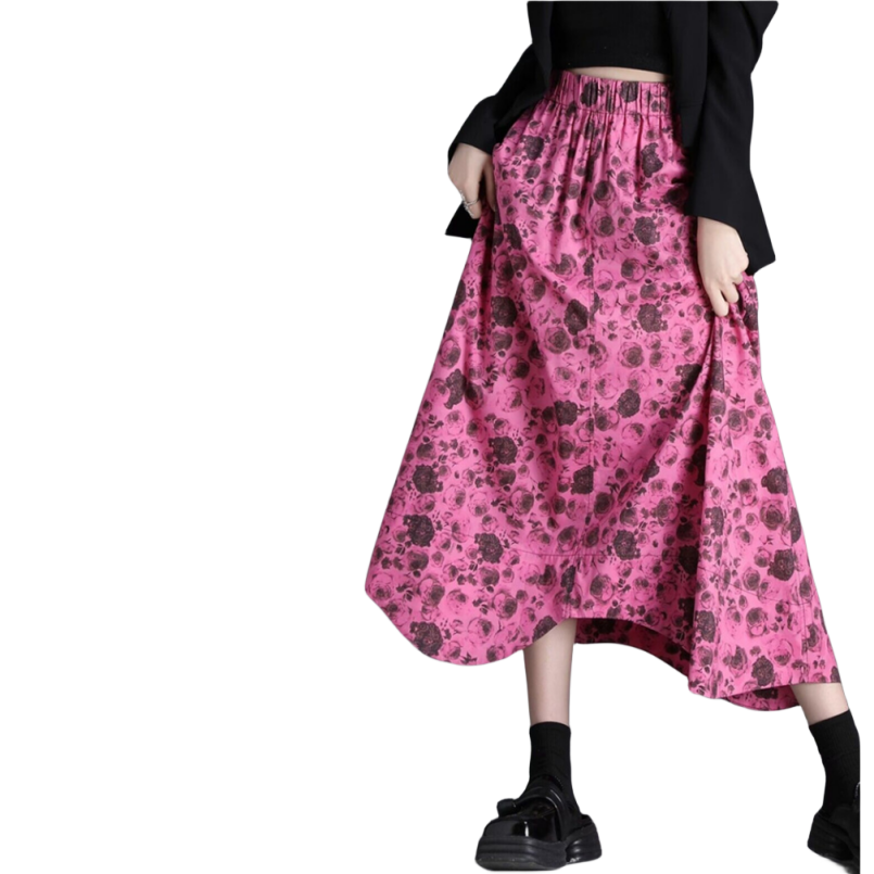 Spring New Rose Skirts Women F – Vintage Y2K Bewertung und Preis