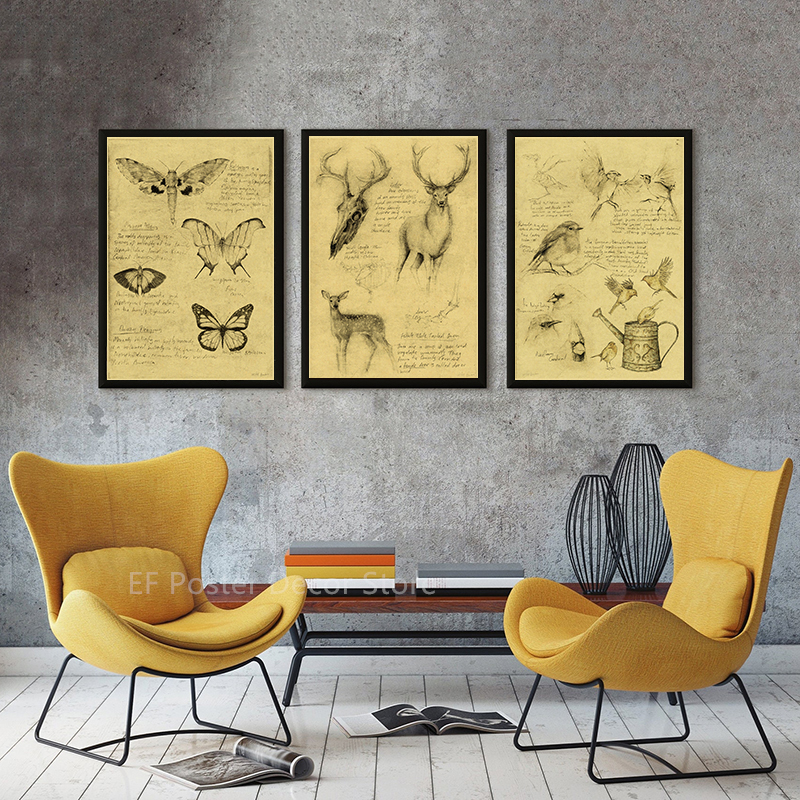 Old Sketch Studies Poster Vulp – Vintage Fashion Wallpaper Bewertung und Preis