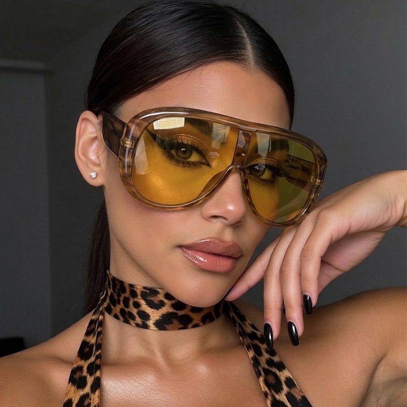 Oversized One Piece Large Fram – Vintage Fashion Glasses Bewertung und Preis