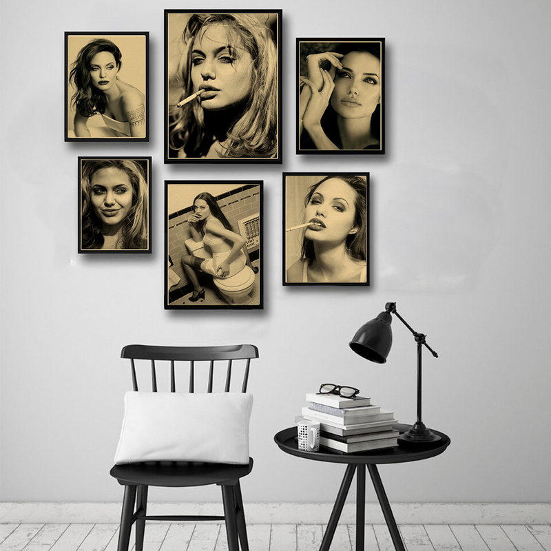 Angelina Jolie Vintage Poster  – Vintage Fashion Wallpaper Bewertung und Preis