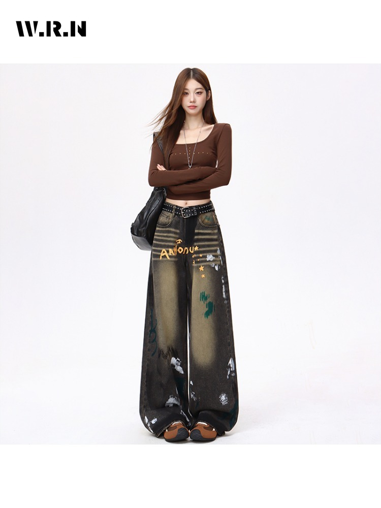 Women's Y2K Fashion Straight D – Vintage Fashion Drawings Bewertung und Preis